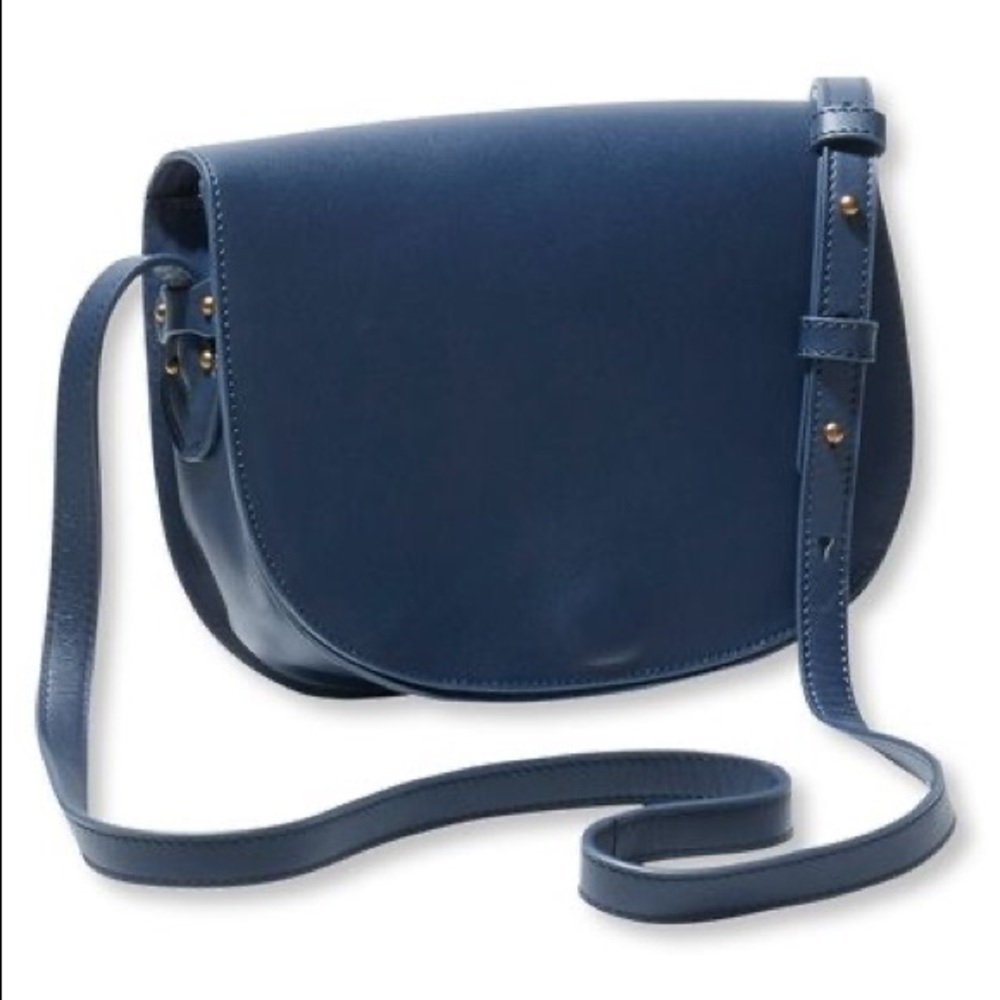 AVAILABLE until 1/25 Navy Blue LEATHER Crossbody